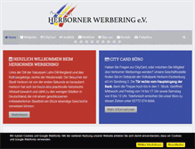 Tablet Screenshot of herborner-werbering.de